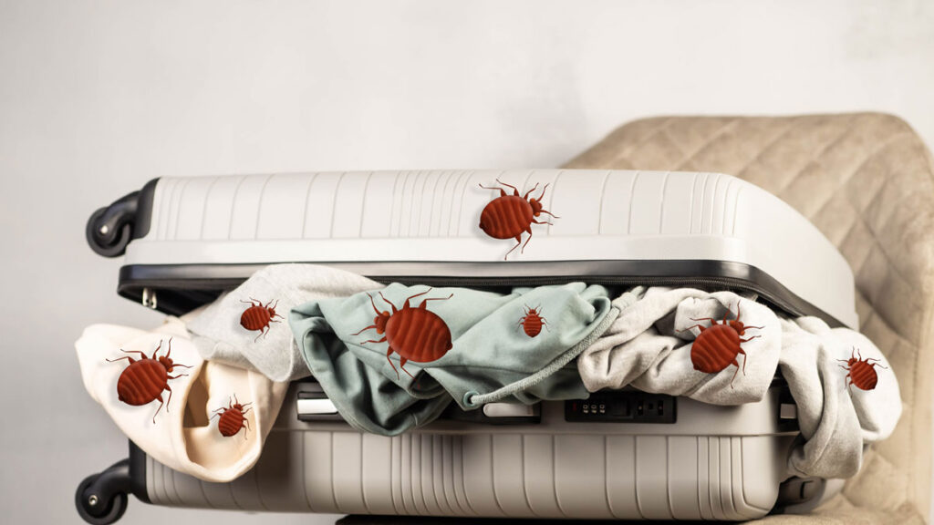 bedbugs in suitcase